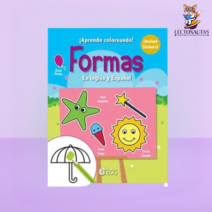 Formas – Aprendo coloreando (En inglés y español)