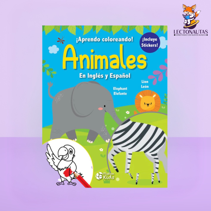Animales - Aprendo coloreando (En Inglés y español)